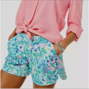 Lilly Pulitzer Ocean View Blue Ibiza Cabana Cocktail shorts - small